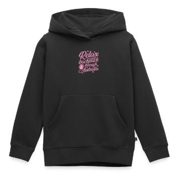 Relax and Backpack through Australia Outback - Kids Premium Organic Hoodie - black - Front - AI Model Kid Male (0cm)