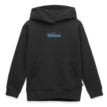Backbacking Australia Sydney Adventure - Kids Premium Organic Hoodie - black - Front - AI Model Kid Male (0cm)