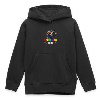 Schulkind 2023 Ninja - Kinder Premium Organic Hoodie - Schwarz - Vorne - AI Model Kid Male (0cm)