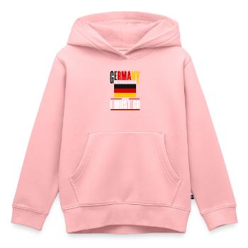 German Germany German Flag Germany Is Calling - Kinder Premium Organic Hoodie - Rosa - Vorne - AI Model Kid Female (0cm)