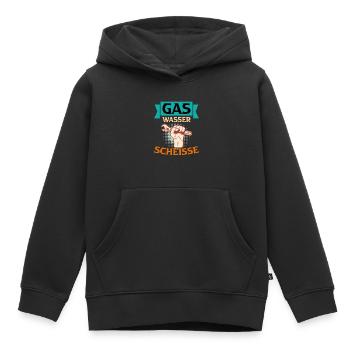 Anlagenmechaniker Sanitär Klimatechnik - Kinder Premium Organic Hoodie - Schwarz - Vorne - AI Model Kid Male (0cm)
