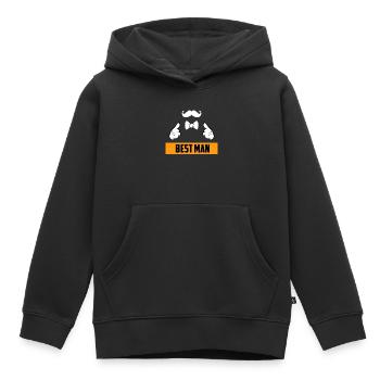 Best man wedding - Kids Premium Organic Hoodie - black - Front - AI Model Kid Male (0cm)