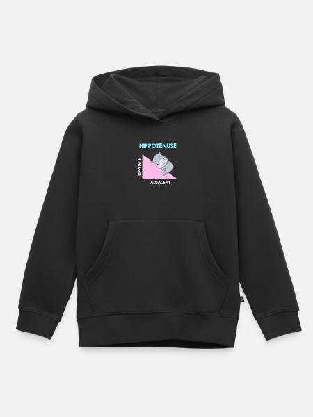 Hippotenuse Algebra Analysis - Kinder Premium Organic Hoodie - Schwarz