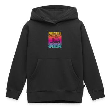 Professional Forklift Operator - Kinder Premium Organic Hoodie - Schwarz - Vorne - AI Model Kid Male (0cm)