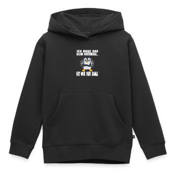 Ich Habe Das Schon Verstanden Ist Mir Nur Egal - Kinder Premium Organic Hoodie - Schwarz - Vorne - AI Model Kid Male (0cm)
