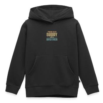 Brother - Kids Premium Organic Hoodie - black - Front - AI Model Kid Male (0cm)