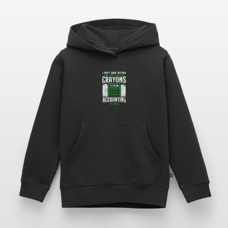 Comptable Comptable Comptable Comptabilité Sweat Premium à capuche enfant bio