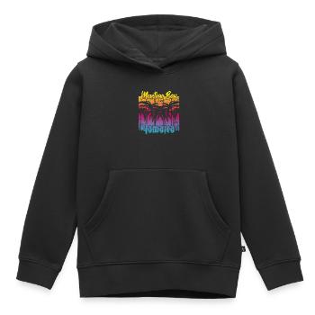 Montego Bay Jamaica - Kids Premium Organic Hoodie - black - Front - AI Model Kid Male (0cm)