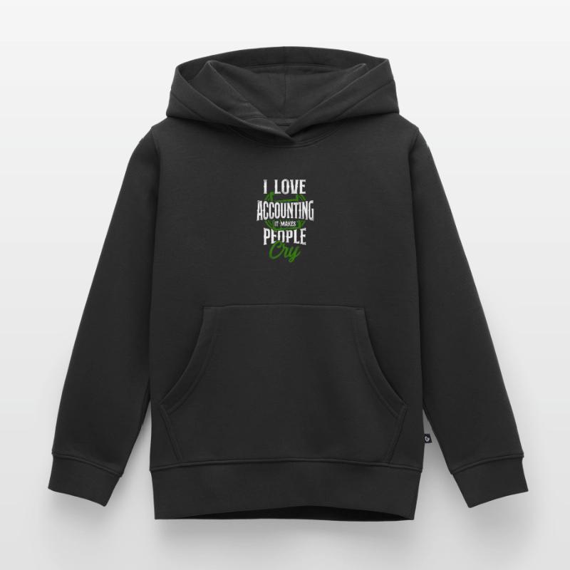 Comptable Comptable Comptable Comptabilité Sweat Premium à capuche enfant bio