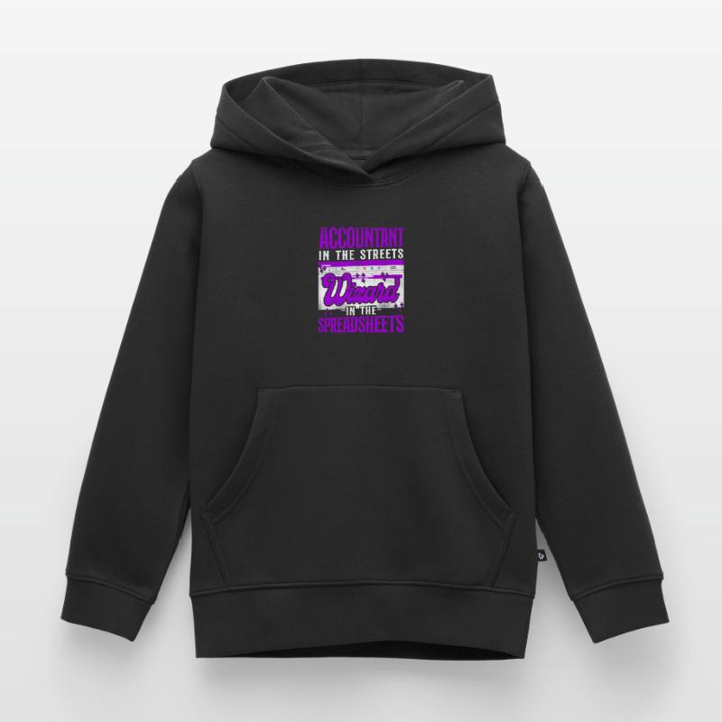 Comptable Comptable Comptable Comptabilité Sweat Premium à capuche enfant bio