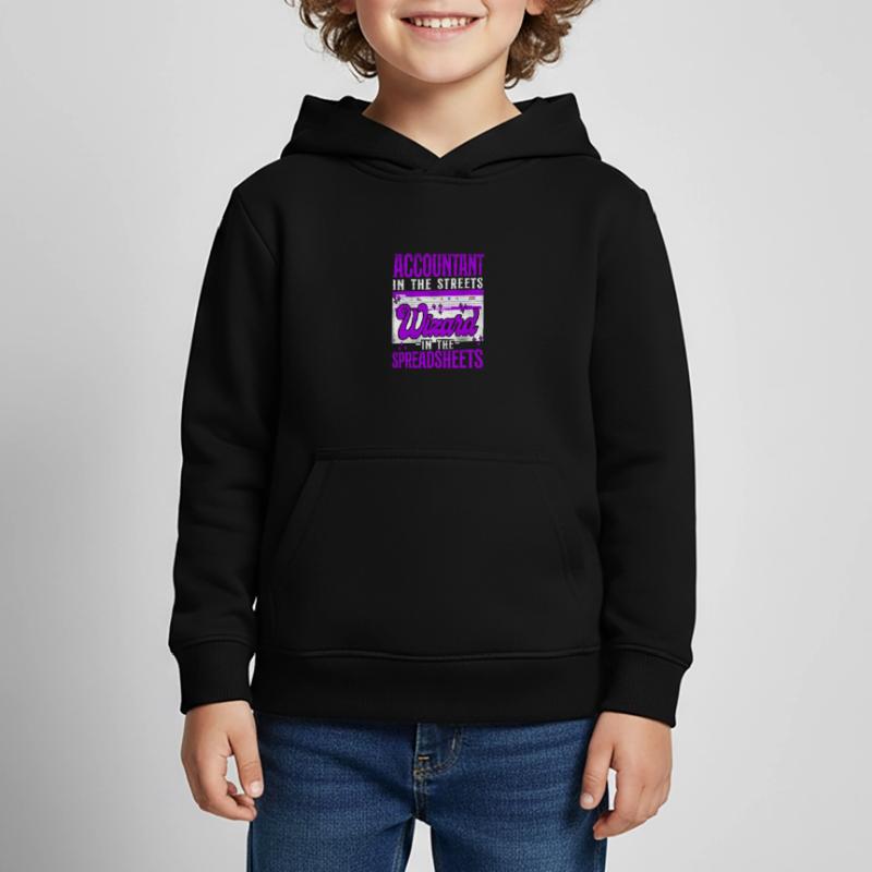 Comptable Comptable Comptable Comptabilité Sweat Premium à capuche enfant bio