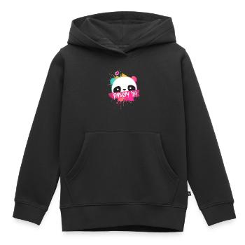 Diplom '24 Motto mit Panda - Diplom Abschluss 2024 - Kinder Premium Organic Hoodie - Schwarz - Vorne - AI Model Kid Male (0cm)
