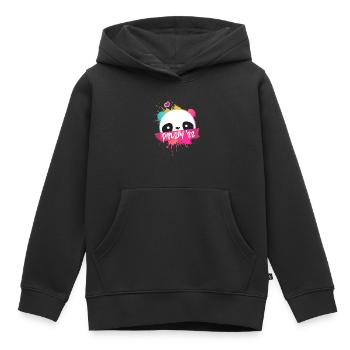 Diplom '22 Motto mit Panda - Diplom Abschluss 2022 - Kinder Premium Organic Hoodie - Schwarz - Vorne - AI Model Kid Male (0cm)