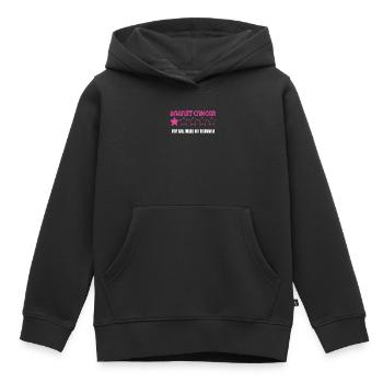 Brustkrebs Bewertung - Kinder Premium Organic Hoodie - Schwarz - Vorne - AI Model Kid Male (0cm)