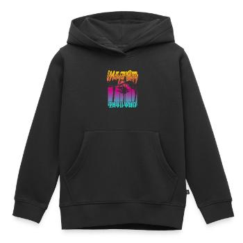 Maya Bay Thailand - Kids Premium Organic Hoodie - black - Front - AI Model Kid Male (0cm)
