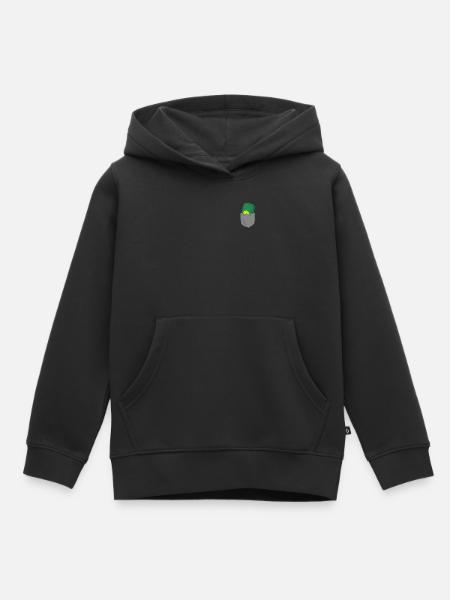 Pickleball Pocket - Kids Premium Organic Hoodie - black