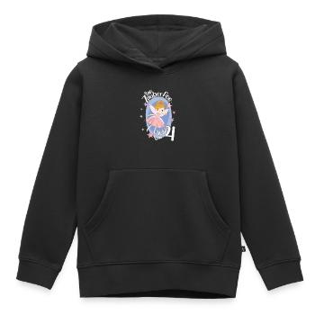 Endlich 4 Jahre Mädchen Geburtstagshirt Zauberfee - Kinder Premium Organic Hoodie - Schwarz - Vorne - AI Model Kid Male (0cm)