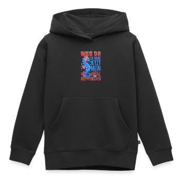 Seepferdchen bestanden - Kinder Premium Organic Hoodie - Schwarz - Vorne - AI Model Kid Male (0cm)