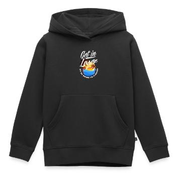 Floride - Sweat Premium à capuche enfant bio - noir - Devant - AI Model Kid Male (0cm)