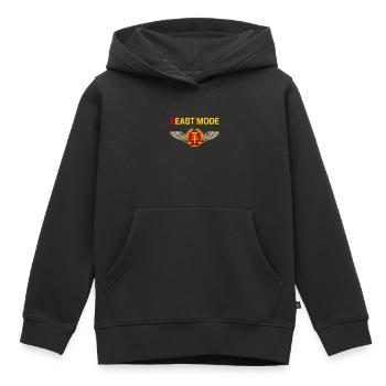 Allemagne de l’Est Cadeau Est Ossi RDA Ostalgie - Sweat Premium à capuche enfant bio - noir - Devant - AI Model Kid Male (0cm)