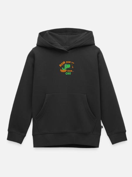 Drôle de dinosaure Paléontologie Tyrannosaurus - Sweat Premium à capuche enfant bio - noir