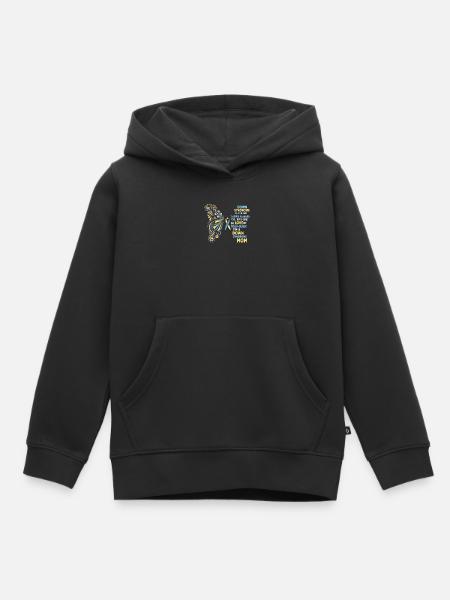 Down Syndrome Awareness I Blue Yellow Ribbon T21 - Hoodie Premium barn ekologisk - svart