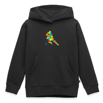 Eishockey Jungen Kinder Männer - Kinder Premium Organic Hoodie - Schwarz - Vorne - AI Model Kid Male (0cm)
