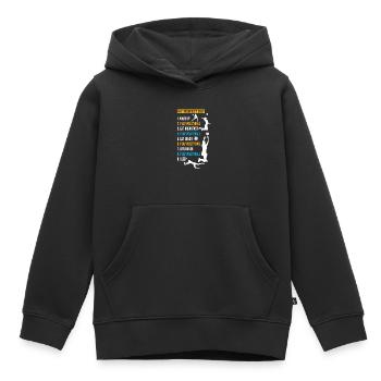 Funny volleyball gift - Kids Premium Organic Hoodie - black - Front - AI Model Kid Male (0cm)