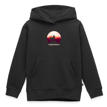 Alaskan Klee Kai - Kinder Premium Organic Hoodie - Schwarz - Vorne - AI Model Kid Male (0cm)