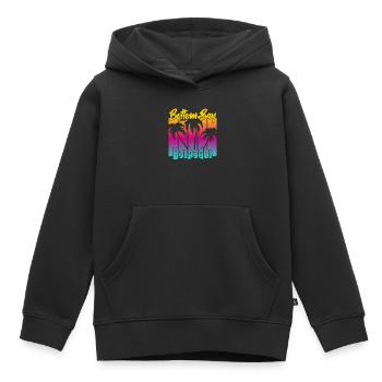 Vintage Bottom Bay Barbados Sunset - Kids Premium Organic Hoodie - black - Front - AI Model Kid Male (0cm)
