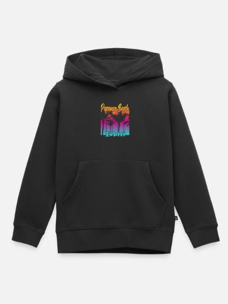 Papenoo Beach Tahiti - Kinder Premium Organic Hoodie - Schwarz