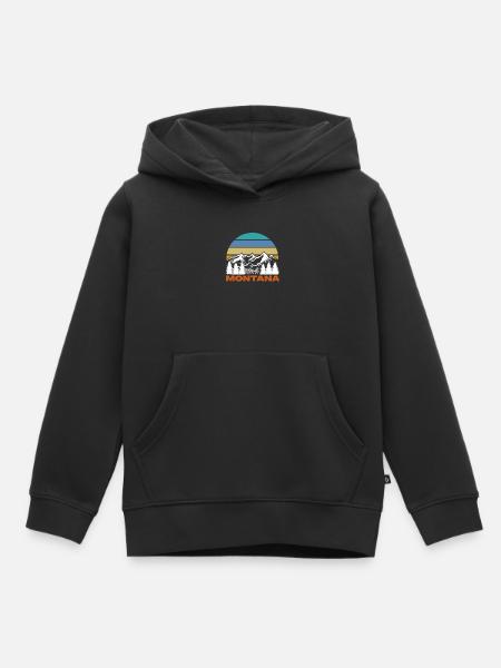 Montana - Kinder Premium Organic Hoodie - Schwarz