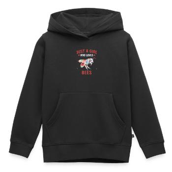 Apiculteurs abeilles abeilles abeilles abeilles - Sweat Premium à capuche enfant bio - noir - Devant - AI Model Kid Male (0cm)