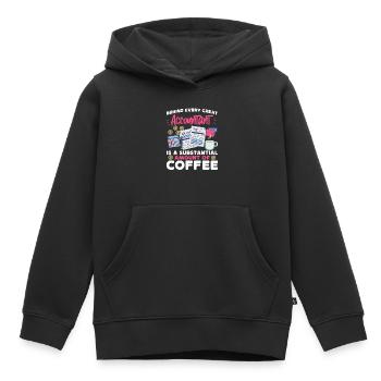 Comptable Comptable Comptable - Sweat Premium à capuche enfant bio - noir - Devant - AI Model Kid Male (0cm)