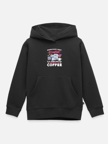 Accountant Bookkeeper Accounting - Kinder Premium Organic Hoodie - Schwarz