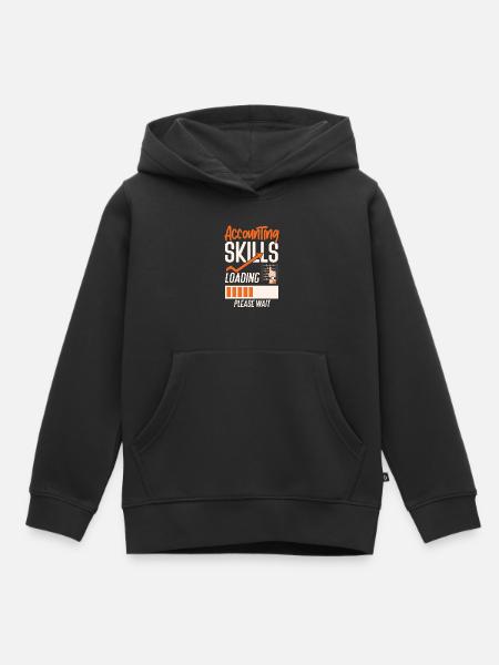 Accountant Bookkeeper Accounting - Kinder Premium Organic Hoodie - Schwarz