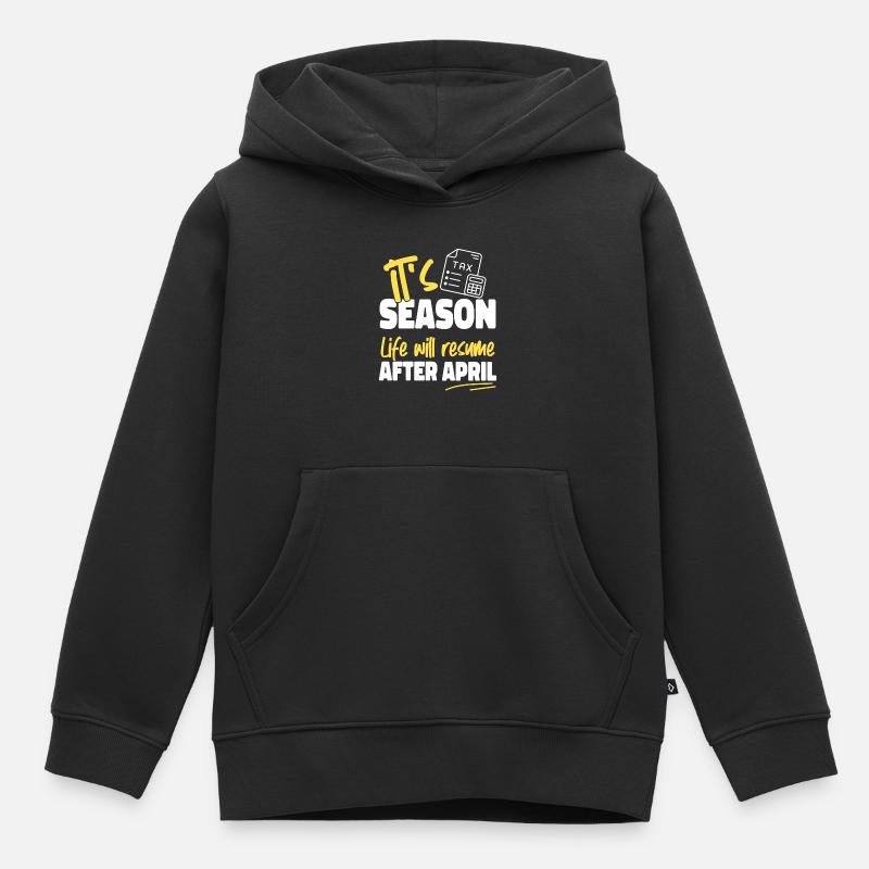 Comptable Comptable Comptable - Sweat Premium à capuche enfant bio - noir