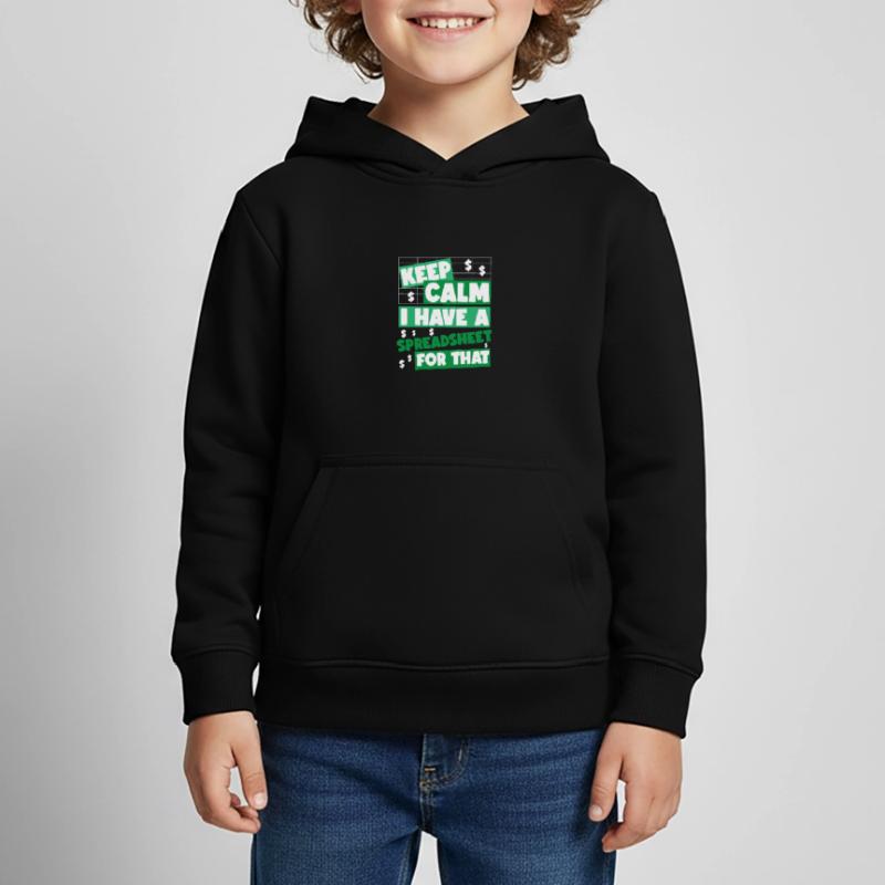 Comptable Comptable Comptable Sweat Premium à capuche enfant bio
