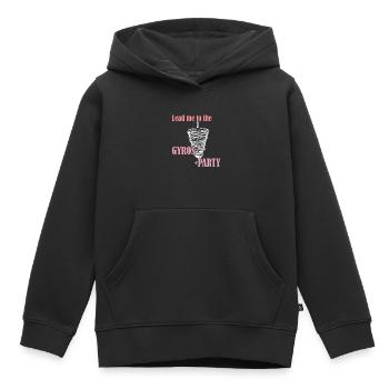 Lead me to the Gyros Party - Kids Premium Organic Hoodie - black - Front - AI Model Kid Male (0cm)