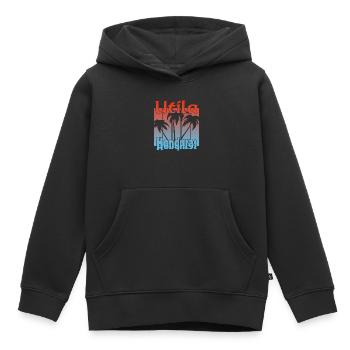 Utila Honduras - Sweat Premium à capuche enfant bio - noir - Devant - AI Model Kid Male (0cm)