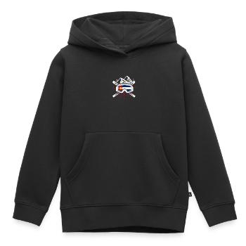 Colorado - Sweat Premium à capuche enfant bio - noir - Devant - AI Model Kid Male (0cm)