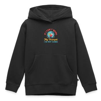 Trompettiste Si je ne peux pas apporter mon - Sweat Premium à capuche enfant bio - noir - Devant - AI Model Kid Male (0cm)