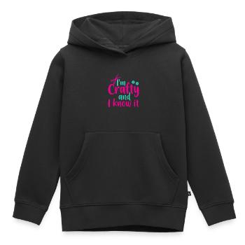 I'm Crafty And I Know It 2 - Kinder Premium Organic Hoodie - Schwarz - Vorne - AI Model Kid Male (0cm)