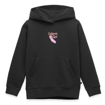 Californie - Sweat Premium à capuche enfant bio - noir - Devant - AI Model Kid Male (0cm)