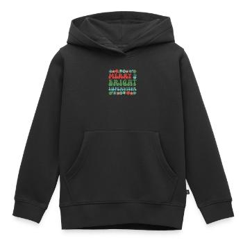 Superviseur Noël Supervision Gestion Noël - Sweat Premium à capuche enfant bio - noir - Devant - AI Model Kid Male (0cm)