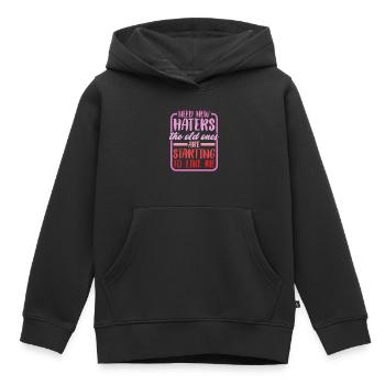 Need New Haters, The Old Ones Started To Like Me 2 - Kinder Premium Organic Hoodie - Schwarz - Vorne - AI Model Kid Male (0cm)