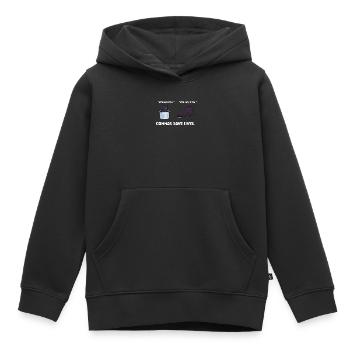 La ponctuation sauve des vies I Drôle de grammaire anglaise - Sweat Premium à capuche enfant bio - noir - Devant - AI Model Kid Male (0cm)