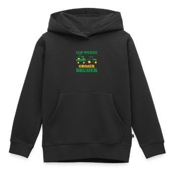 Großer Bruder 2023 Traktor Schwangerschaft - Kinder Premium Organic Hoodie - Schwarz - Vorne - AI Model Kid Male (0cm)