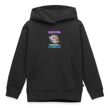 Koala - compagnon d’école qualifié fied - Sweat Premium à capuche enfant bio - noir - Devant - AI Model Kid Male (0cm)