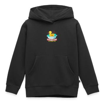 Gummiente Gummienten Entenliebhaber Badezimmer - Kinder Premium Organic Hoodie - Schwarz - Vorne - AI Model Kid Male (0cm)